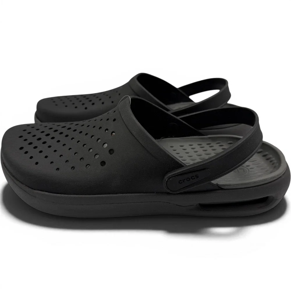 Crocs Inmotion Clog Men 12 Black LiteRide Comfort Sandal 209964-001 **NEW**